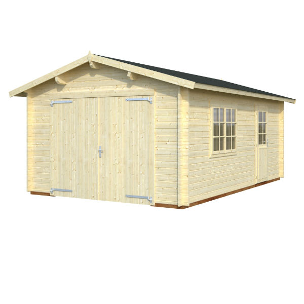 Garage & Utehus | Garage 23,9 m2 med portar av trä