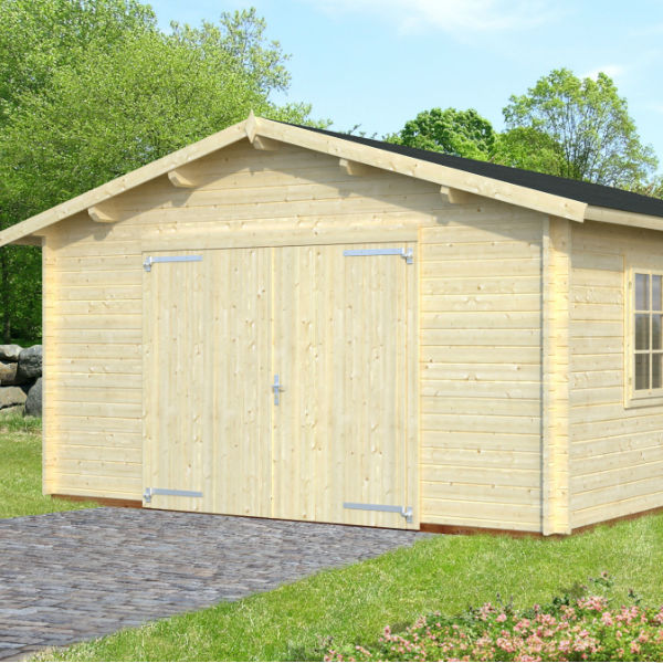Garage & Utehus | Garage 23,9 m2 med portar av trä