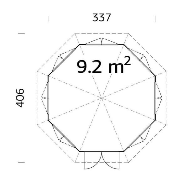 Lusthus | Lusthus 9,2 m2 med fönster