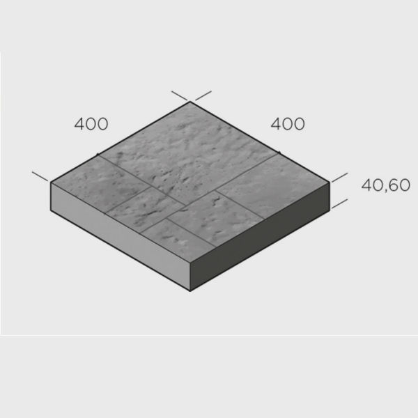 Trädgårdsplattor | Solitud Struktur 400x400x40 Antracit