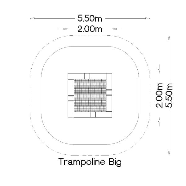 Studsmattor | Trampolin 1,5x1,5m