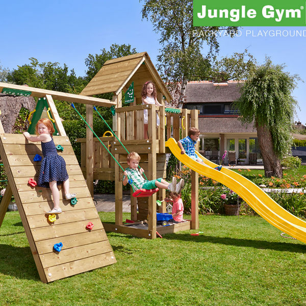 Lektorn | Jungle Gym Cubby lektorn med klättermodul och 1 gunga