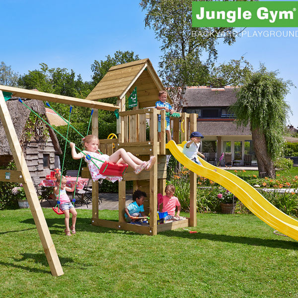 Lektorn | Jungle Gym Cubby lektorn med gungmodul och 2 gungor