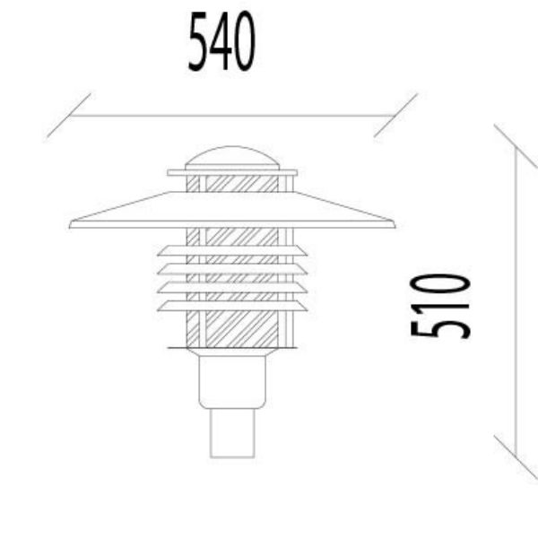 Armaturer | Arnäs stolparmatur råkoppar E27