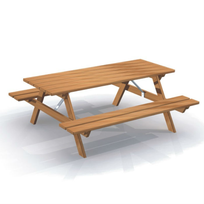Picknickbord & Parkbord | Bänkbord dubbel original
