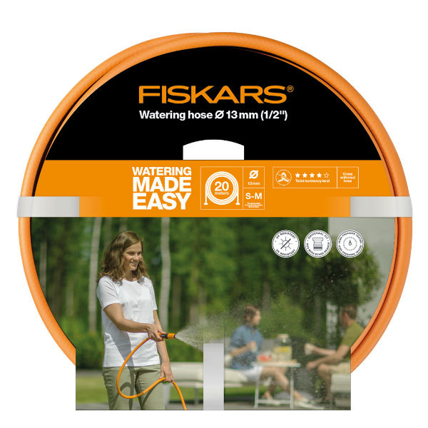 Handredskap | Fiskars Vattenslang Q4 20m Ø13mm(1/2