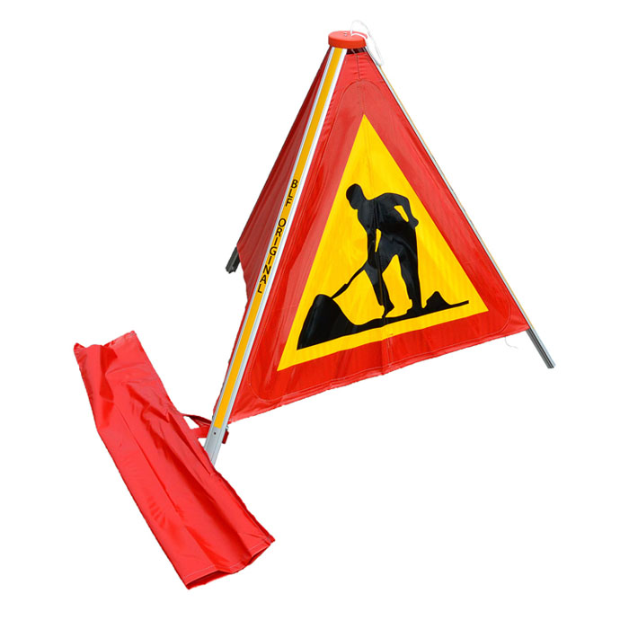 Varningsskyltar | Varningstält för vägarbete med väska