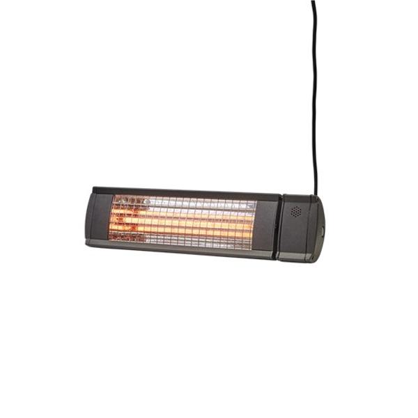 Terrassvärmare | Väggupphängd terrassvärmare Heat 1 ECO High-line 2000 W titanium