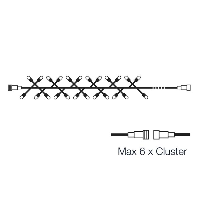 Ljusslingor | LightsOn Cluster 3 meter