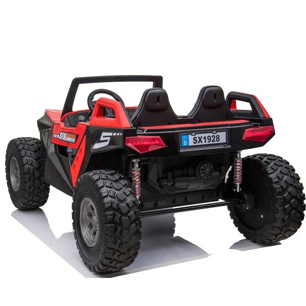 Elbilar | Elbil barn UTV Quad 4x4 tvåsits  12V - Röd