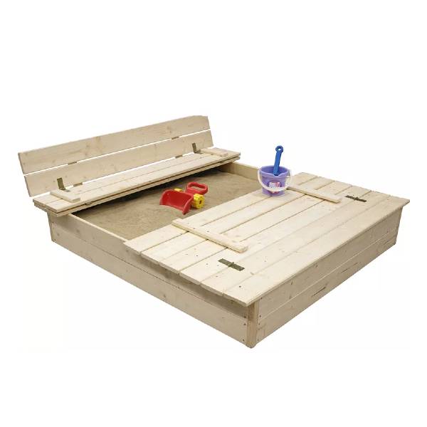 Sandlådor | Sandlåda med bänk/lock 120x120 cm