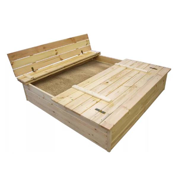 Sandlådor | Sandlåda med bänk/lock 140x140 cm 