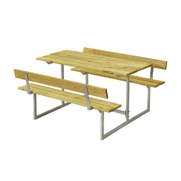 Picknickbord & Parkbord | Picknickbord för barn med ryggstöd - Tryckimpregnerad