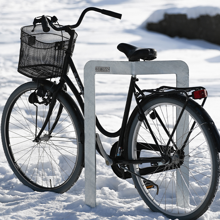 Cykelpollare | Cykelställ Rosenlund, Nedgjutning