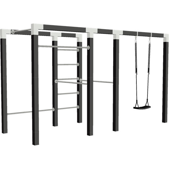 Utegym | Outdoor fitness - Modell 3 - Svart