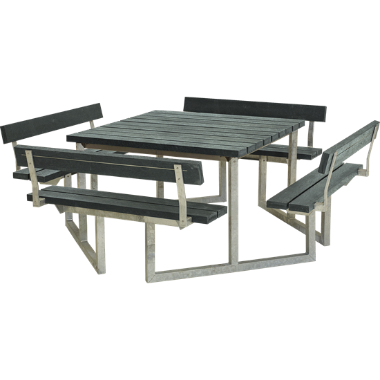 Picknickbord & Parkbord | Twist Picknickbord underhållsfritt med brädor av återvunnen textil - plast 