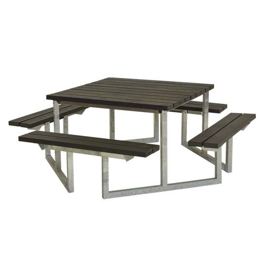 Picknickbord & Parkbord | Twist Picknickbord underhållsfritt med brädor av återvunnen textil - plast 