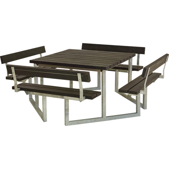 Picknickbord & Parkbord | Twist Picknickbord underhållsfritt med brädor av återvunnen plast 
