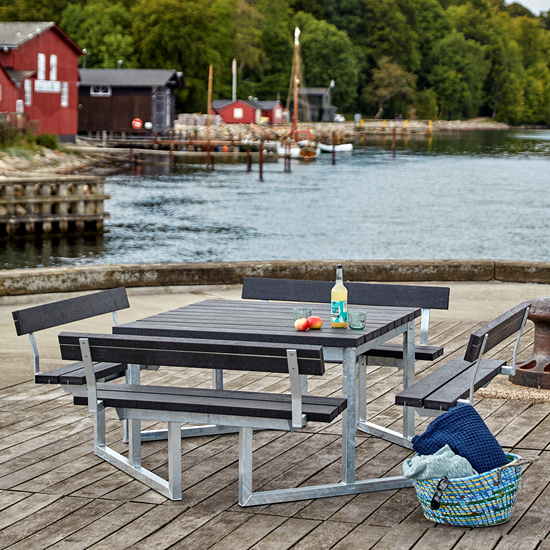 Picknickbord & Parkbord | Twist Picknickbord underhållsfritt med brädor av återvunnen plast 