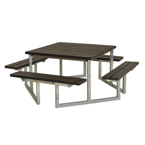 Picknickbord & Parkbord | Twist Picknickbord underhållsfritt med brädor av återvunnen plast 