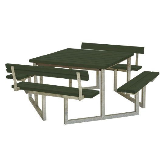 Picknickbord & Parkbord | Twist Picknickbord med 2 st ryggstöd - 204 cm 