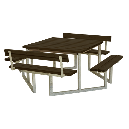 Picknickbord & Parkbord | Twist Picknickbord med 2 st ryggstöd - 204 cm 