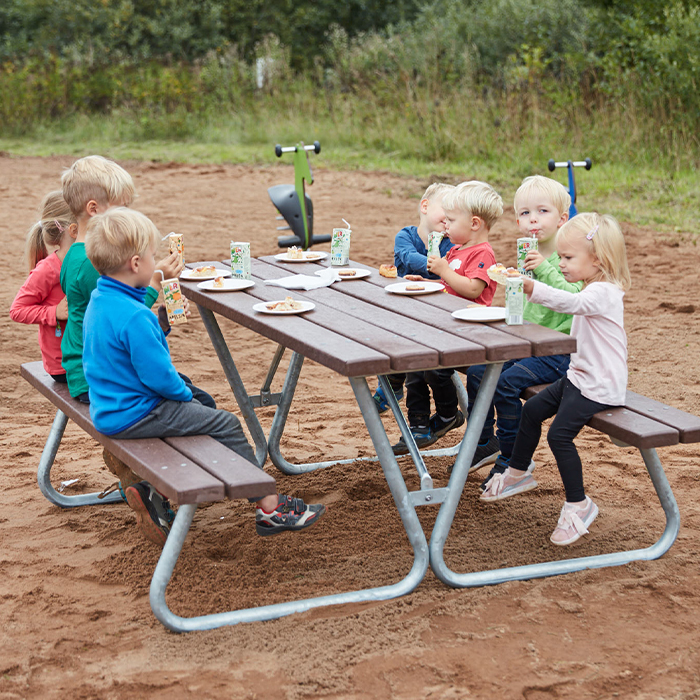 Picknickbord & Parkbord | Picknickbord Hallon för Barn i återvunnen Plast
