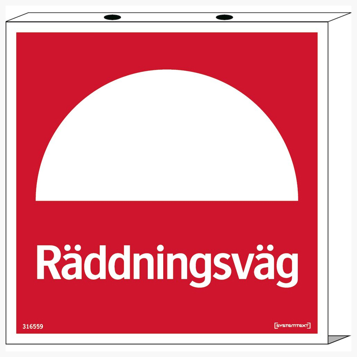 Trafikskyltar | Räddningsväg - Skylt