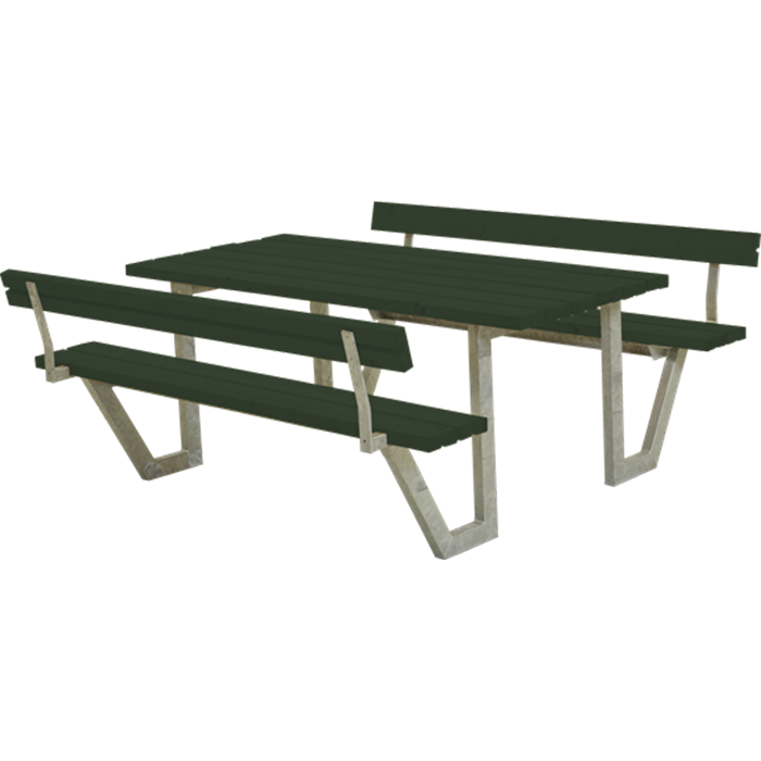 Picknickbord & Parkbord | Wega Bord - Bänkset med ryggstöd