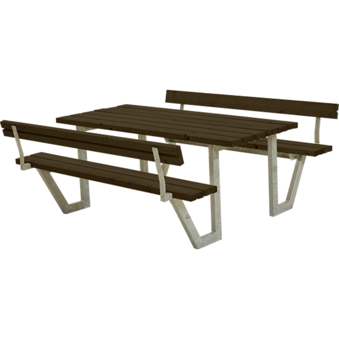 Picknickbord & Parkbord | Wega Bord - Bänkset med ryggstöd