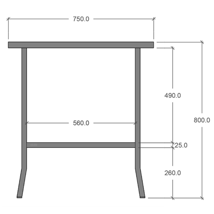 Café & Trädgårdsmöbler | Planteringsbord: 75x45x80 cm