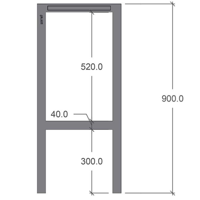 Café & Trädgårdsmöbler | Planteringsbord: 110x40x90 cm