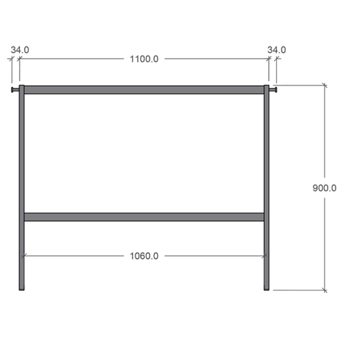 Café & Trädgårdsmöbler | Planteringsbord: 110x40x90 cm