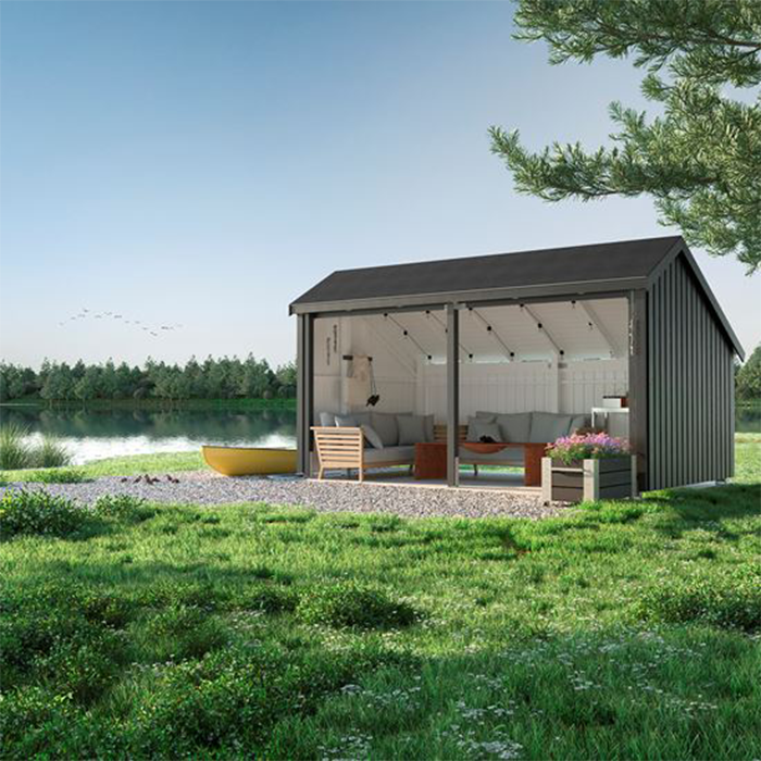 Garage & Utehus | Multi Trädgårdshus 10,5 m2 - 2 moduler öppen