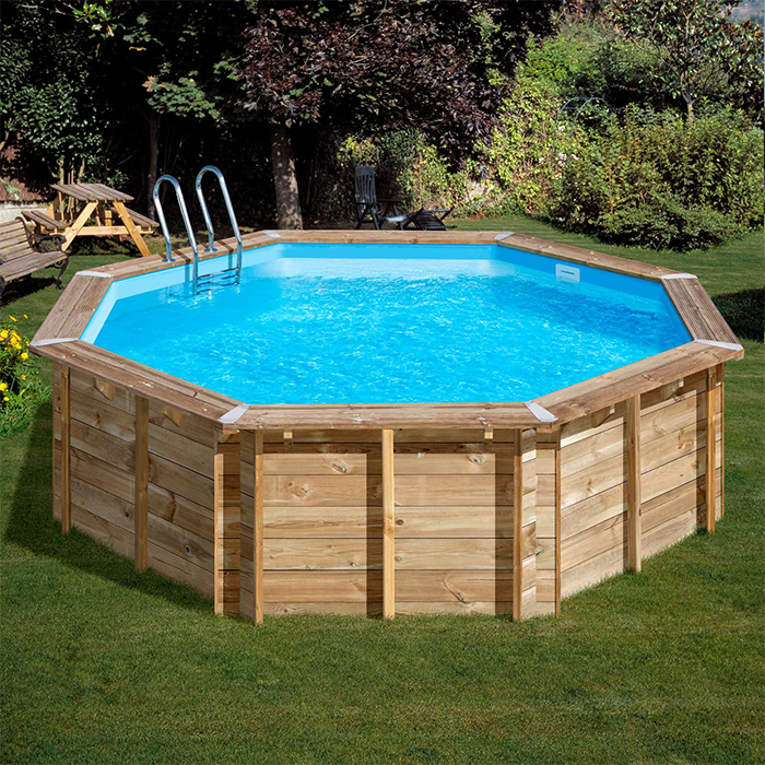 Pooltillbehör | Rund wood pool Ø500 x 127 cm - Model Violette 2