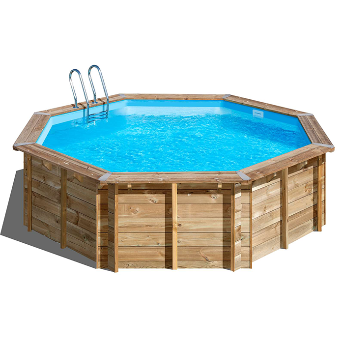 Pooltillbehör | Rund wood pool Ø500 x 127 cm - Model Violette 2