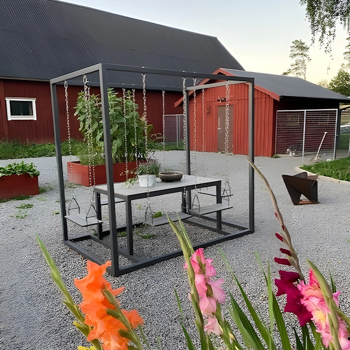Picknickbord & Parkbord | Pergolagunga med bord 6 platser 
