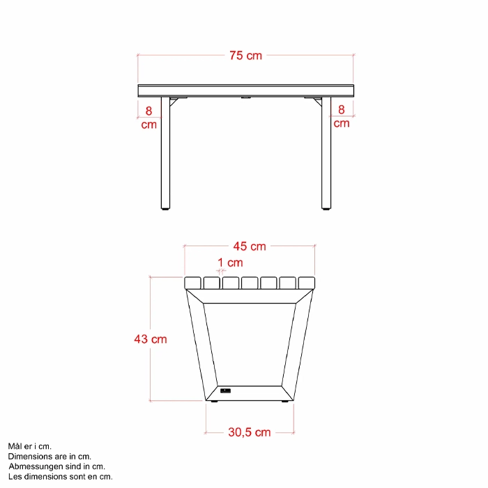 Café & Trädgårdsmöbler | Siesta Living Pall/Bord