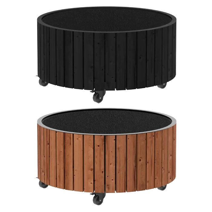 Planteringskärl | Circle planteringslåda - Ø70/35 cm