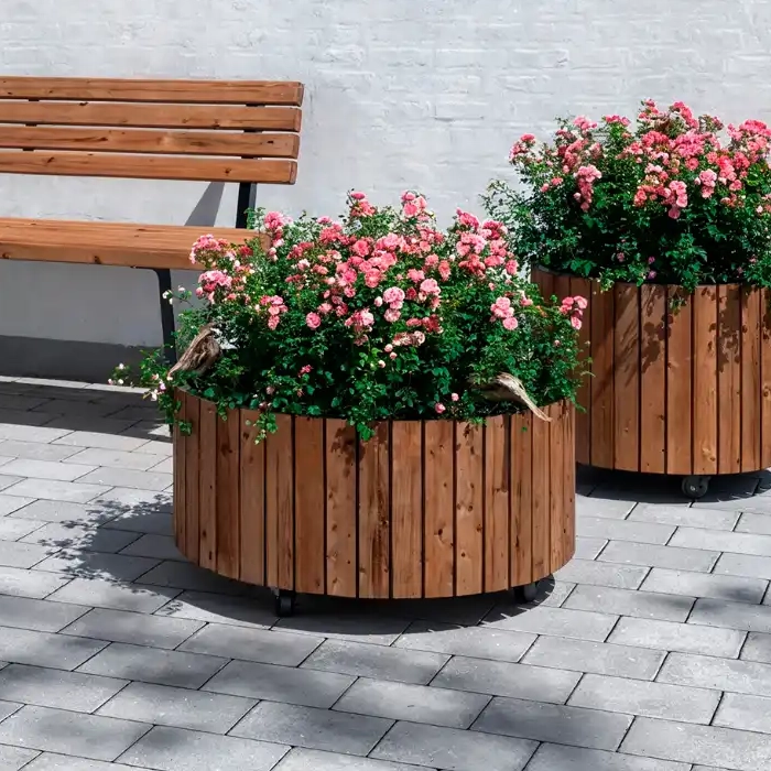 Planteringskärl | Circle planteringslåda - Ø70/35 cm