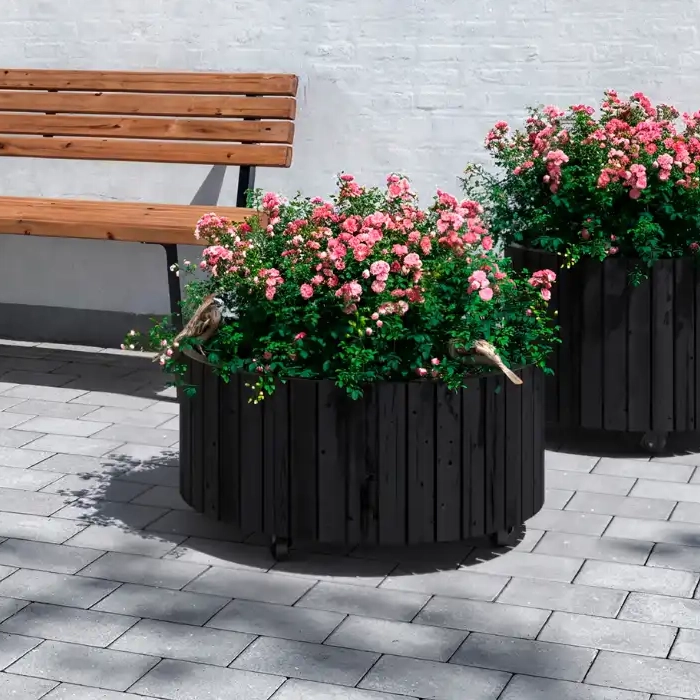 Planteringskärl | Circle planteringslåda - Ø70/35 cm